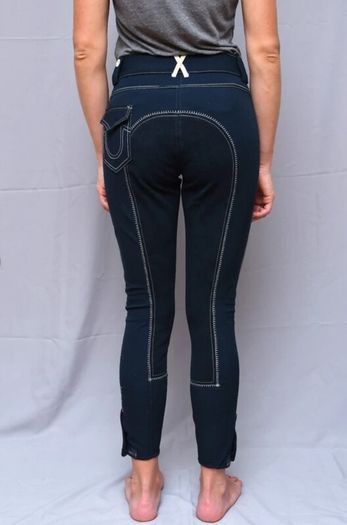 HV Polo Womens Horse Riding Breeches Trousers Navy Blue Size 36