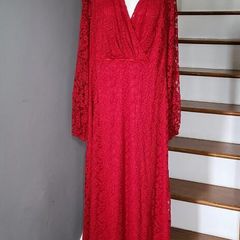 CurveWow red lace maxi dress, Size 20, BNWT