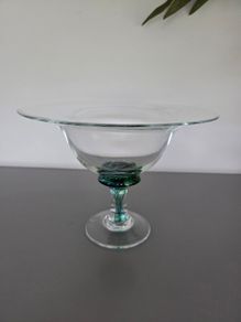 Large Glass Footed Bowl Jerpoint Glass Studio
