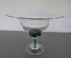 Large Glass Footed Bowl Jerpoint Glass Studio