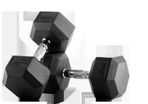 2.5kg Hex Rubber Dumbells