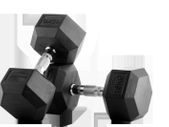 2.5kg Hex Rubber Dumbells