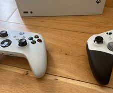Xbox Series S with normal and Pro controller