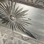 Vintage Victorian Brass Fire Screen With Mirror Image 4