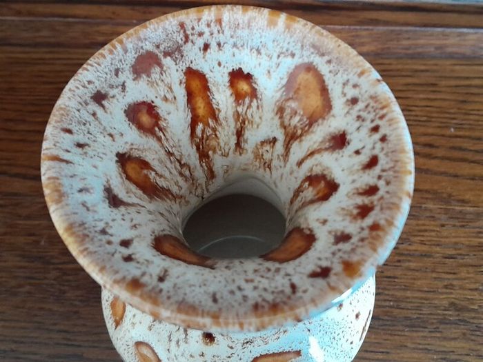 Mid Century Fosters England Honeycomb 6 inch vase