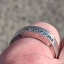 Channel Set Sterling Silver Ring Image 8