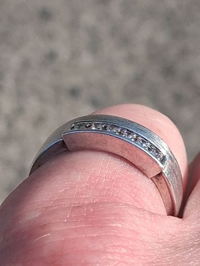 Channel Set Sterling Silver Ring