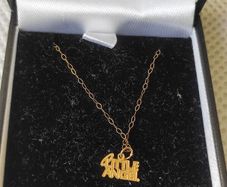 9ct gold Little Angel pendant necklace