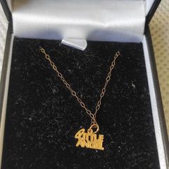 9ct gold Little Angel pendant necklace