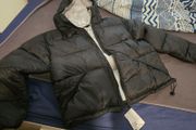 h&amp;m large black men puffer jacket