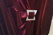 Wine Glitzy dress