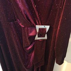 Wine Glitzy dress