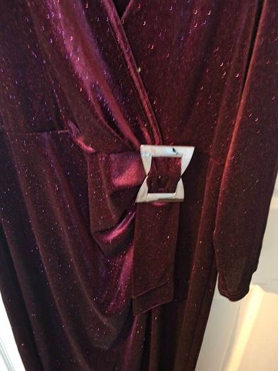 Wine Glitzy dress