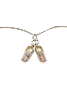 Vintage 925 Sterling Silver Chain & 835 Silver Dutch Clogs Charms