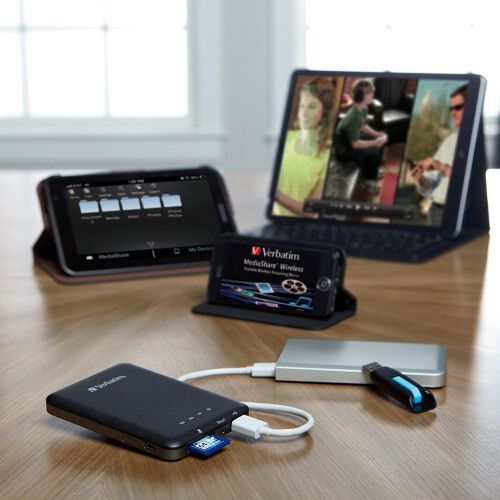 Verbatim MediaShare Wireless - Portable Wi-Fi Media Hub