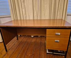 Large Sturdy Office Desk with 2 deep drawers