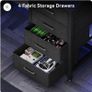 L shaped desk with drawers Image 3