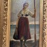Pair of 19th C. Italian Oil Paintings by Ernesto Jolli - In Original F.G. Davis Belfast Frames Image 3