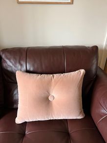 Hay rose colour cushion 45x60cm