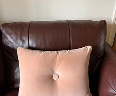 Hay rose colour cushion 45x60cm