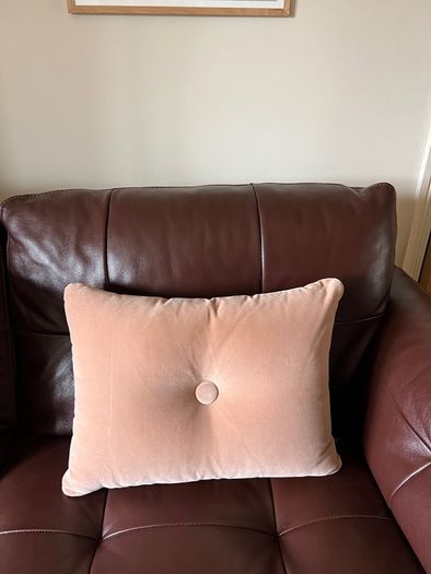 Hay rose colour cushion 45x60cm