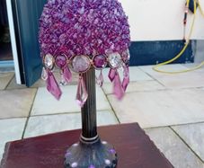 vintage beaded tealight holder