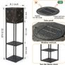 Extra Large Solar Outdoor Lights, Bright Solar Garden Lights with Dragonfly Projections, Waterproof Solar Landscape Pathway Lights with Double-Layer Flower Stands, Faster Charging Solar Panel Image 3