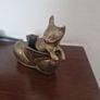 brass cat in boot Image 3