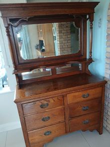 Antique oak sideboard