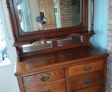 Antique oak sideboard