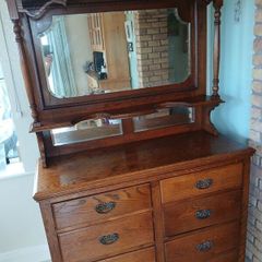 Antique oak sideboard