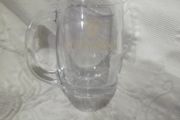 a vintage half point guinness glass made by waterford glass
