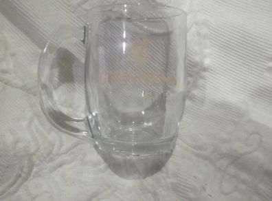 a vintage half point guinness glass made by waterford glass