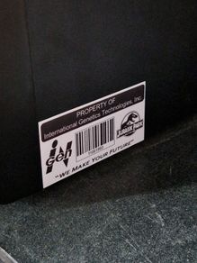 Jurassic Park Property of Ingen Magnet 75x40mm