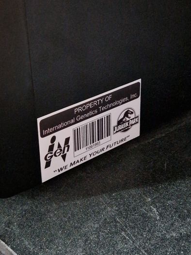 Jurassic Park Property of Ingen Magnet 75x40mm