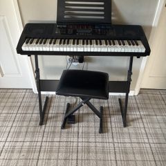 keyboard with stool and stand