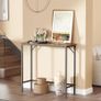 Console Table, Slim Console Tables for Hallway, Compact Sofa Table with Adjustable Feet, for Small Spaces Living Room, Bedroom, Entryway, Hall, Rustic Brown Image 2