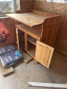 solid pine changing table