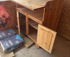 solid pine changing table
