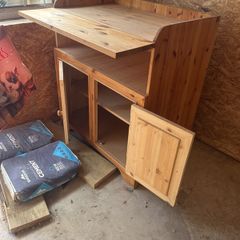 solid pine changing table