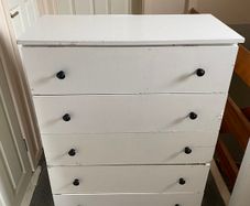 White Drawer Shelf