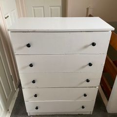 White Drawer Shelf