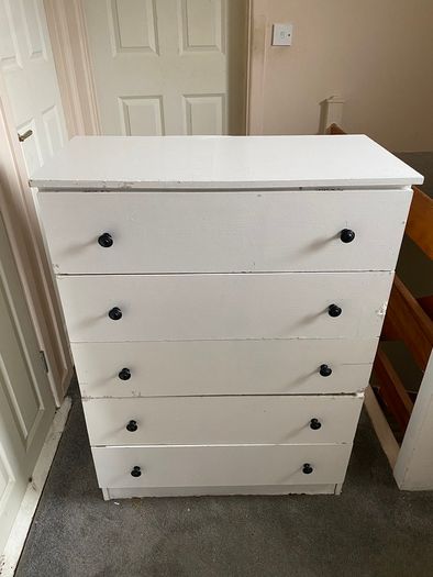 White Drawer Shelf