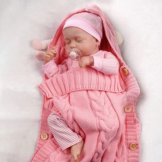 Reborn Dolls - 17 inch Soft Body Lifelike-Newborn Baby Dolls Sleeping Girl Dolls with Clothes and Toy Accessories Gift for Kids Age 3+