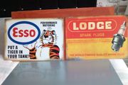 Esso classic car poster Lodge spark plug large poster