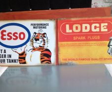 Esso classic car poster Lodge spark plug large poster