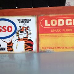 Esso classic car poster Lodge spark plug large poster
