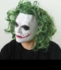 The Joker Dark knight Halloween latex mask with hair.