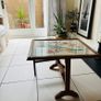 Vintage fire screen. Converts to coffee table Image 4