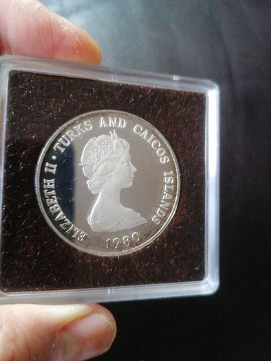 1980 Turks And Caicos Crowns Proof Silver Coins